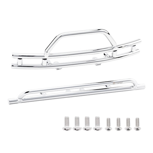 TCRC Metal Front and Rear Bumpers Set for 1/18 TRX4M F-150 High Trail Crawler Truck Upgrade