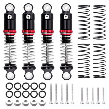 TCRC 4PCS Aluminum 27mm Shock Absorber Damper Set for Axial SCX30 1/30 RC Crawler Car Upgrades