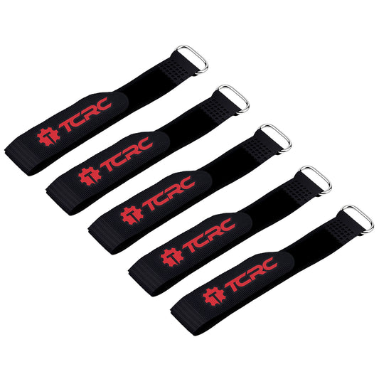 TCRC 5PCS Nylon RC Battery Straps Reusable Cable Straps Adjustable Cinch Straps