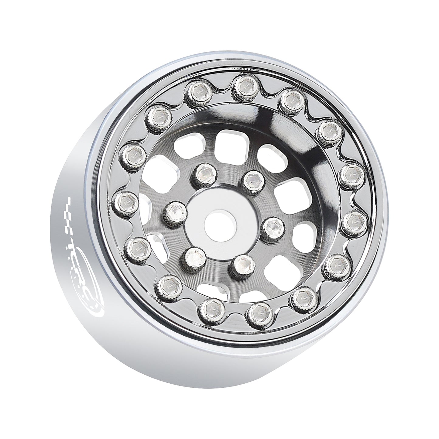 TCRC 4PCS Aluminum Deep Dish 1.0 Inch Beadlock Wheels Hubs