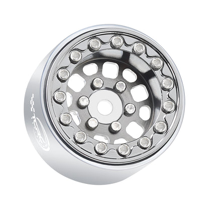TCRC 4PCS Aluminum Deep Dish 1.0 Inch Beadlock Wheels Hubs