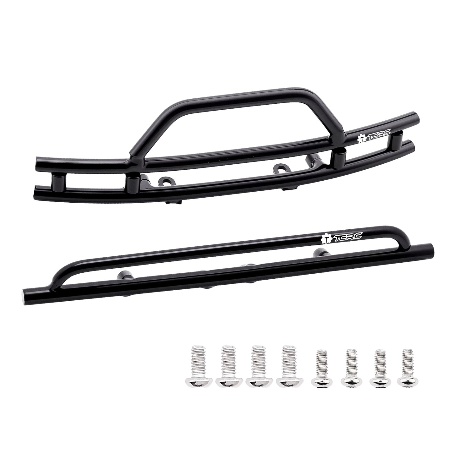 TCRC Metal Front and Rear Bumpers Set for 1/18 TRX4M F-150 High Trail Crawler Truck Upgrade