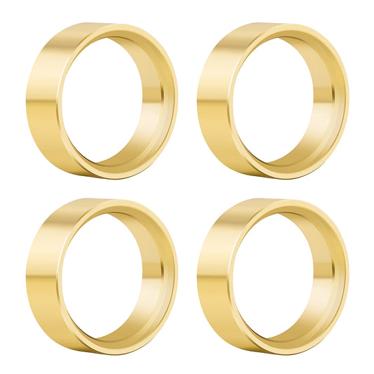 TCRC 4PCS Brass Internal Beadlock Ring Clamp Ring Fit Deep Dish 0.7inch Wheel Hubs for Axial SCX30 1/30 RC Crawler Car Upgrades