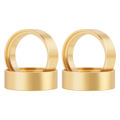 TCRC 4PCS Brass Internal Beadlock Ring Clamp Ring Fit Narrow RC 1.0inch Wheel Hubs