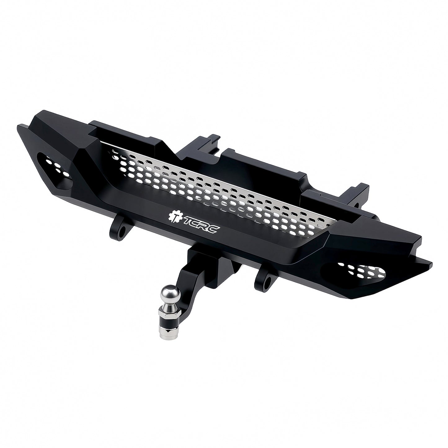TCRC Metal Rear Bumper with Trailer Hitch for 1/18 TRX4M Defender
