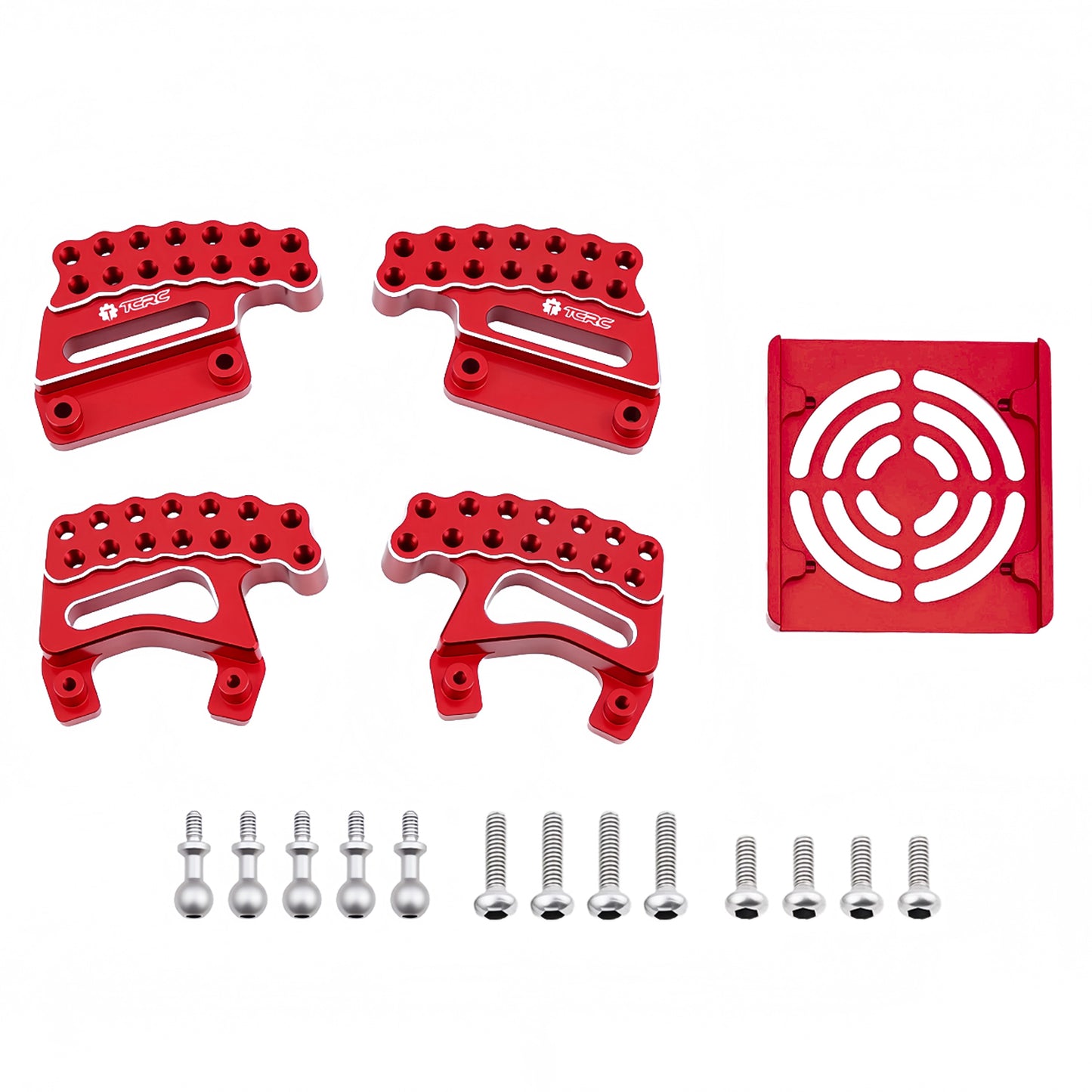 TCRC 4PCS Aluminum Adjustable Shock Mount Front Rear Suspension Bracket Shock Absorber Holder for HPI Venture18
