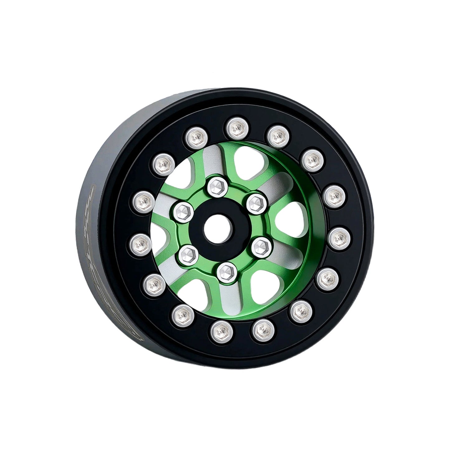 TCRC 4PCS Aluminum Deep Dish 1.0 Inch Beadlock Wheels Hubs