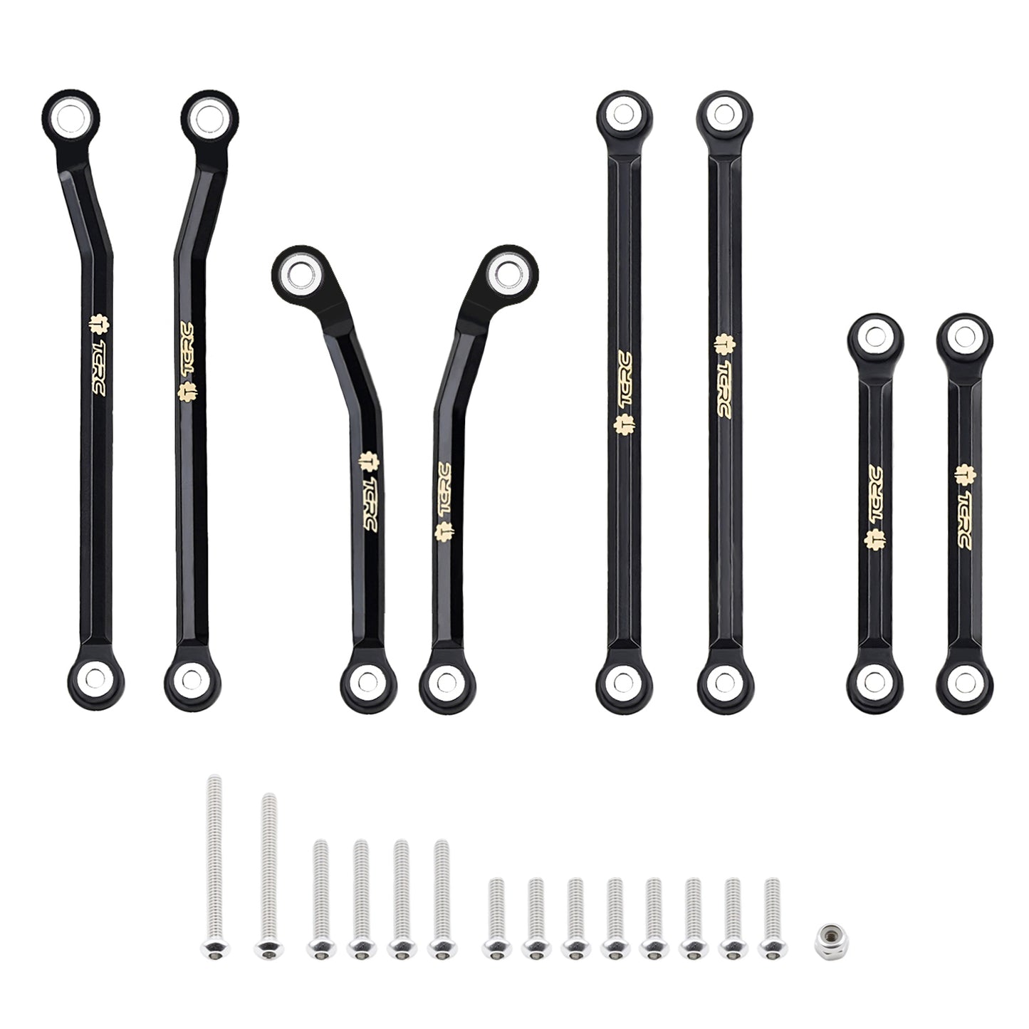 TCRC Brass High Clearance Chassis Links Set for 1/18 TRX4M F-150 High Trail Crawler Truck