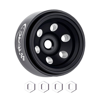 TCRC Deep Dish Aluminum 0.7” Beadlock Wheels Hubs for 1/30 Axial SCX30 1/32 Redcat Ascent-32