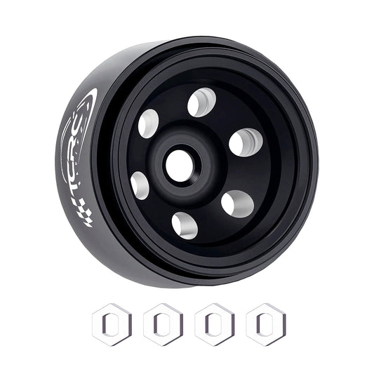 TCRC Deep Dish Aluminum 0.7” Beadlock Wheels Hubs for 1/30 Axial SCX30 1/32 Redcat Ascent-32