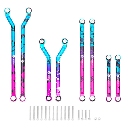 TCRC Splash Anodizing Aluminum High Clearance Chassis Links Set for 1/24 RC Crawler Car