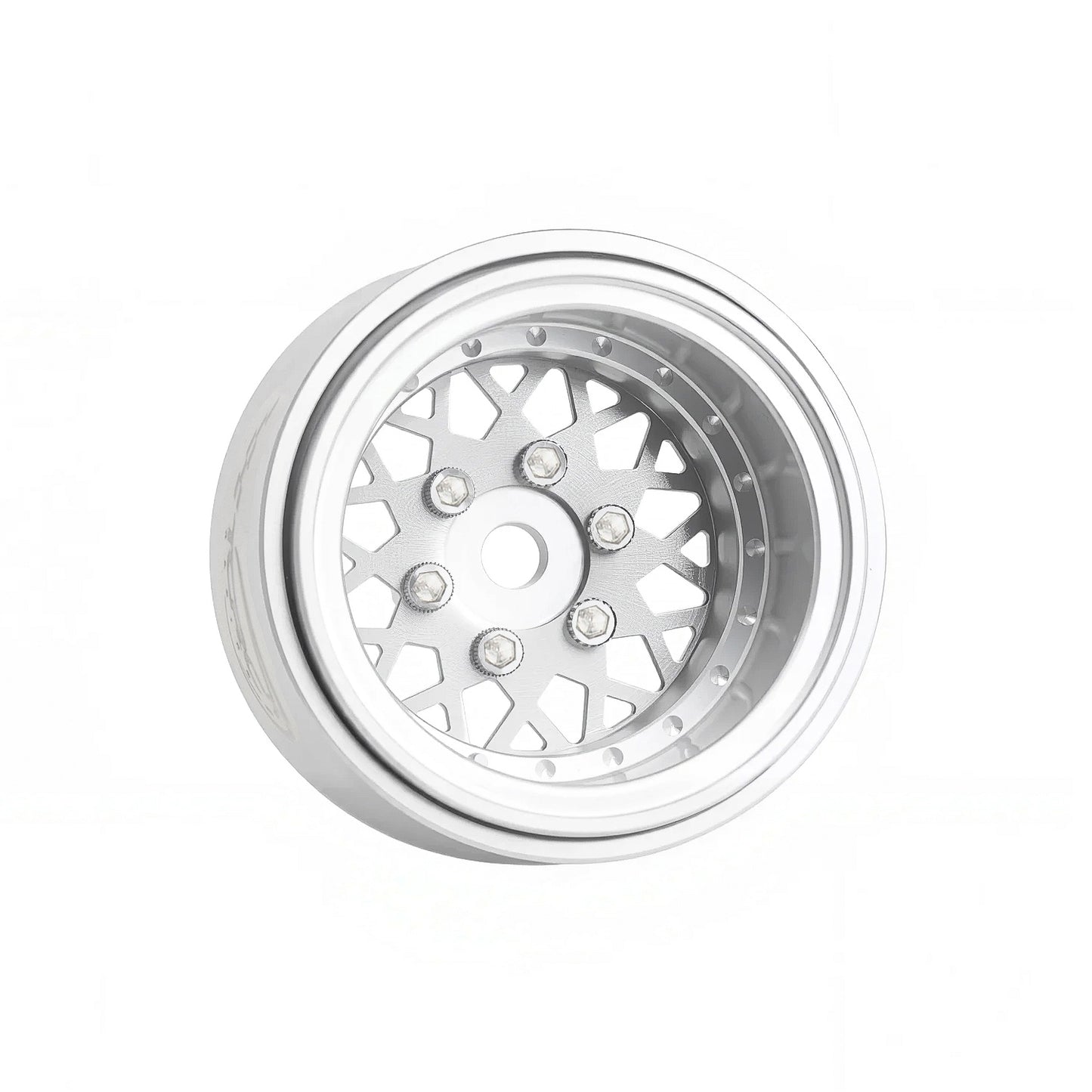 TCRC 4PCS Deep Dish Grade 5 Titanium Wheel Face 1.0 Inch Beadlock Wheels Hubs