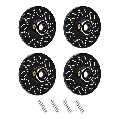 TCRC 4PCS Brass Wheel Weights Wheel hubs Hex Adapter(9g/set) for Redcat Ascent-32 1/32 RC Crawler Car