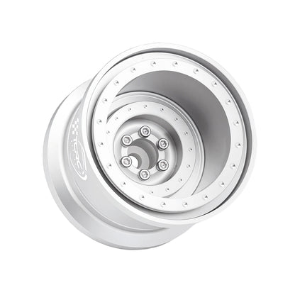 TCRC 4PCS Aluminum TRX4MT Beadlock Wheels Hubs for TRX-4MT F-150 K10 1/18 Scale Monster Truck