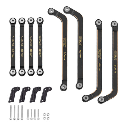 TCRC 8PCS Brass High Clearance Chassis Suspension Links Rod Linkage Set for Axial AX24 XC-11/24