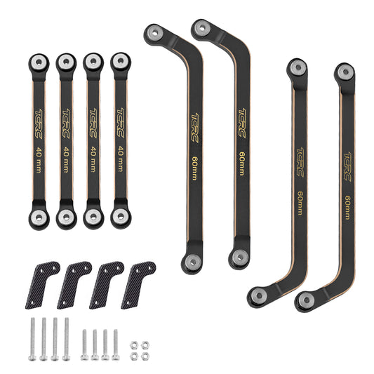 TCRC 8PCS Brass High Clearance Chassis Suspension Links Rod Linkage Set for Axial AX24 XC-11/24