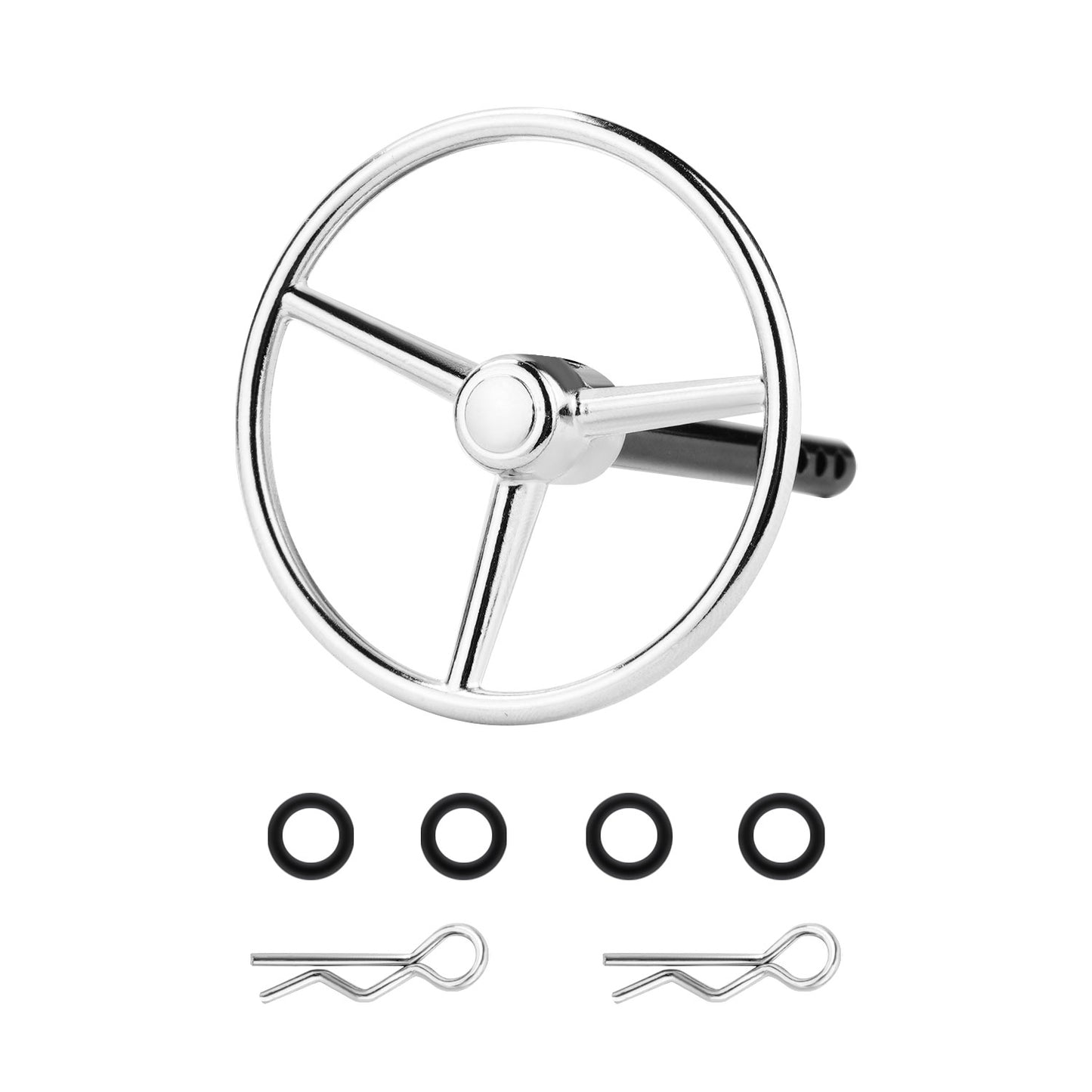 TCRC Aluminum Universal RC Car Steering Wheel for 1/10 RC Rock Crawler
