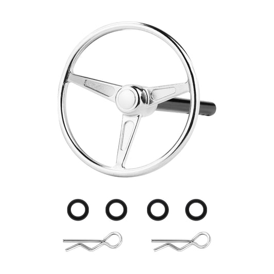 TCRC Aluminum Universal RC Car Steering Wheel for 1/10 RC Crawler Interior Accessories