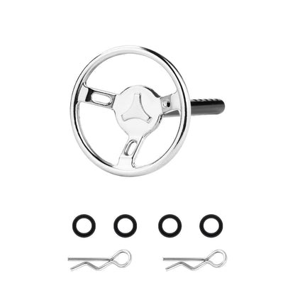 TCRC Aluminum Universal RC Car Steering Wheel for 1/10 RC Rock Crawler Axial