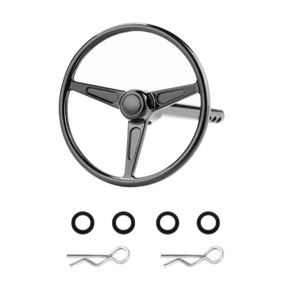 TCRC Aluminum Universal RC Car Steering Wheel for 1/10 RC Crawler Interior Accessories