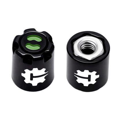 TCRC 4PCS Aluminum M2 Wheels Center Caps Lock Nuts