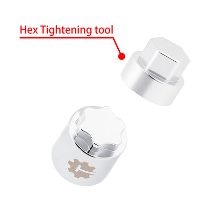 TCRC 4PCS Aluminum M4 Nut Wheel Rim Center Cap Manual Locking Hubs