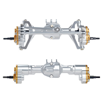 TCRC Aluminum +4mm Extended Front Rear Portal Axles Set Assembly for Redcat Ascent-18
