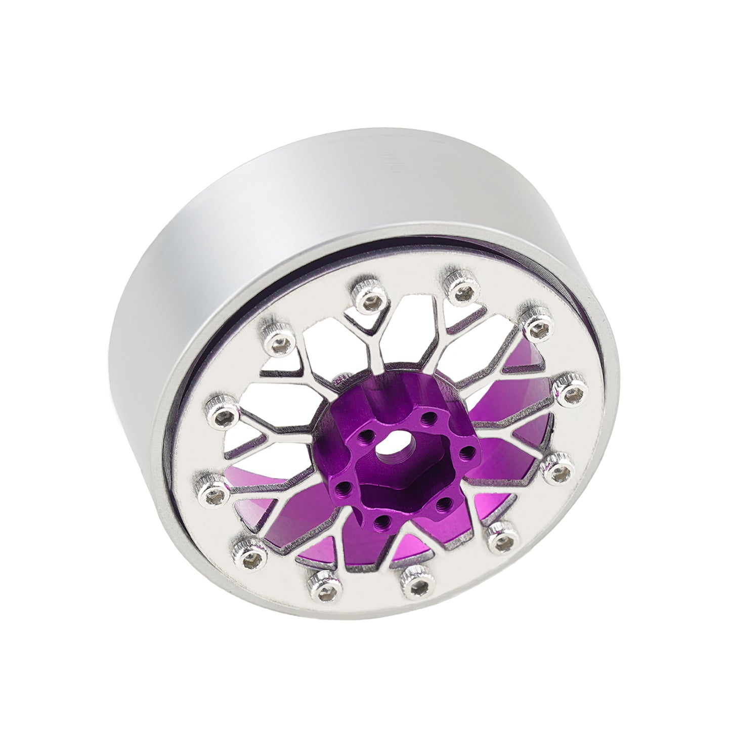 TCRC 4PCS Grade 5 Titanium Wheel Face Aluminum 1.3 Inch Wheels Hubs