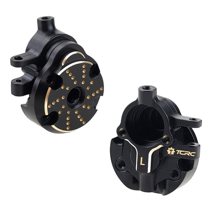TCRC Brass Front Steering Knuckles Outer Portal Cover+Inner Portal Cover Housing 33g/Pair Weights for Redcat Ascent-18