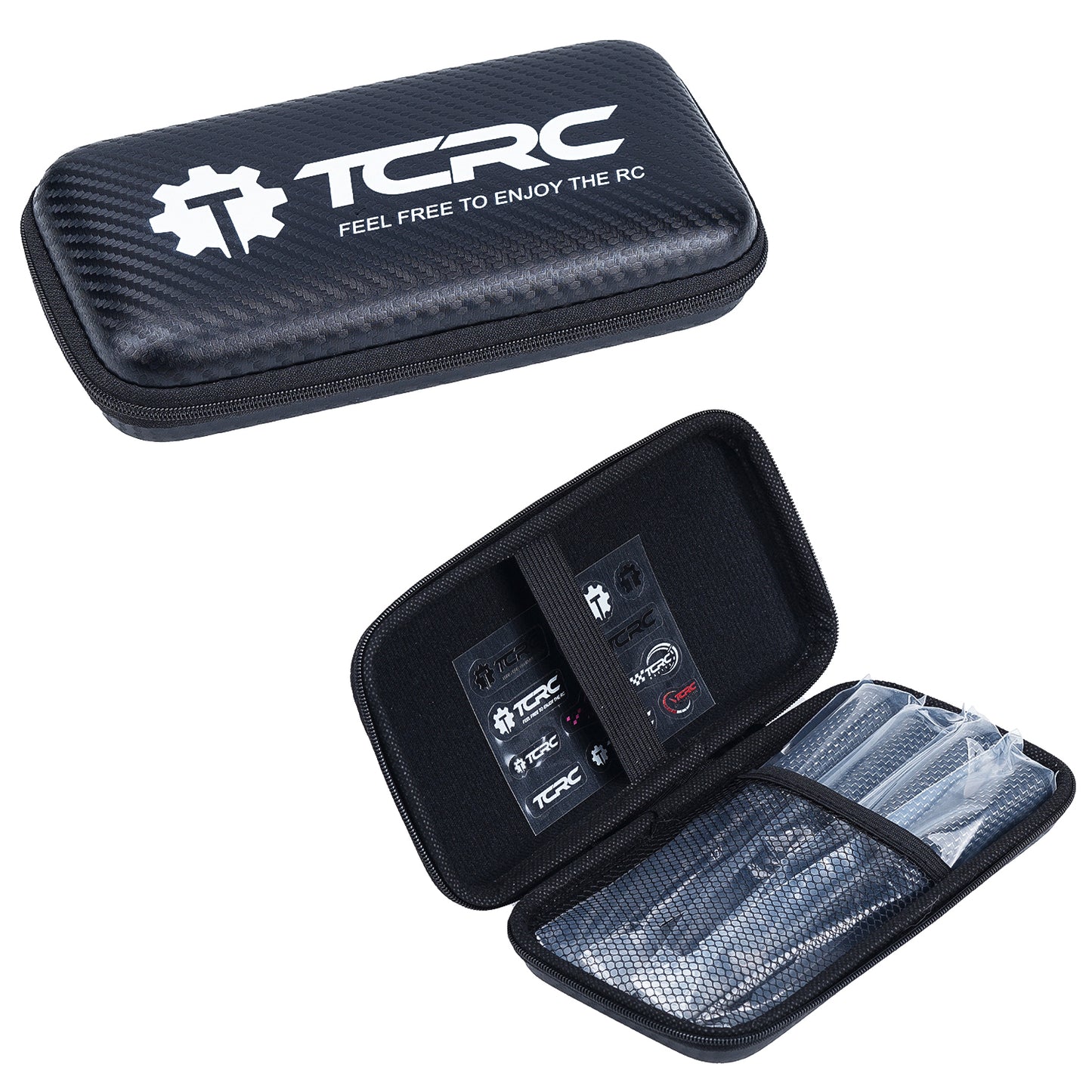 CRC 4PCS Carbon Fiber Handle Tool with M7 High Speed Steel Screwdriver bit Set 1.27mm /1.5mm Hex Driver 4.0mm/5.0mm Nut Driver for 1/24 1/18 RC Car Premium Tool