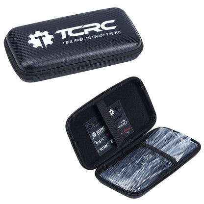 CRC 4PCS Carbon Fiber Handle Tool with M7 High Speed Steel Screwdriver bit Set 1.27mm /1.5mm Hex Driver 4.0mm/5.0mm Nut Driver for 1/24 1/18 RC Car Premium Tool