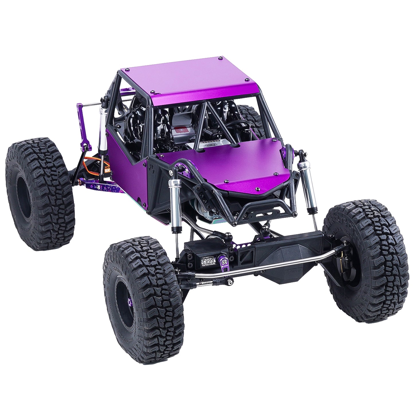 TCRC Aluminum RC Body Guard Armor Protective Shell Plate Set for Axial 1/8 AXP8 Gilamon Trail Buggy