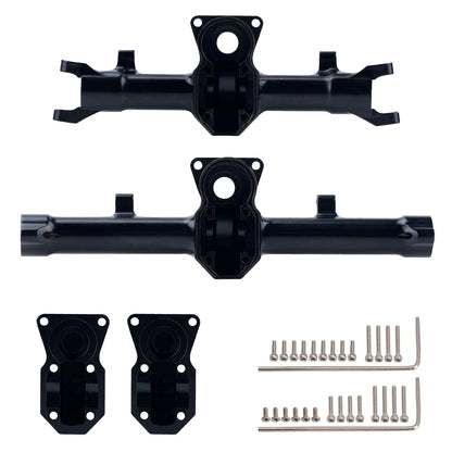 Full Brass Front&Rear Axle Housing with Diff Covers Set for Axial SCX24