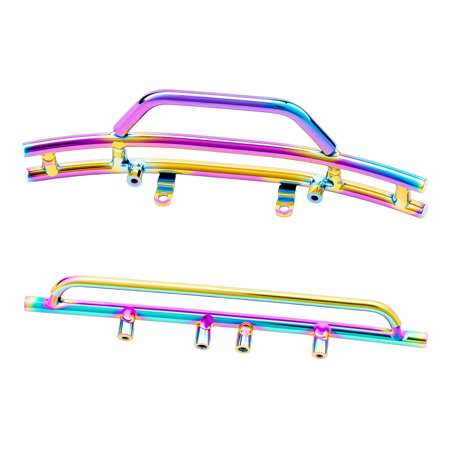 TCRC Metal Front and Rear Bumpers Set for 1/18 TRX4M F-150 High Trail Crawler Truck Upgrade