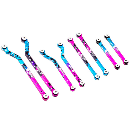 TCRC Splash Anodizing Aluminum High Clearance Chassis Links Set for 1/24 RC Crawler Car