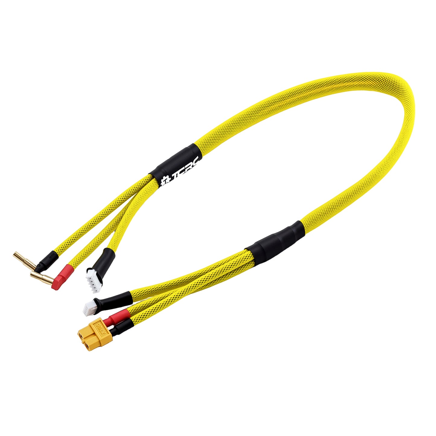 TCRC 600mm 4S XT60 Charging Plug / 5-Pin XH Balance Connectors with 4mm/5mm Bullet Battery Connector