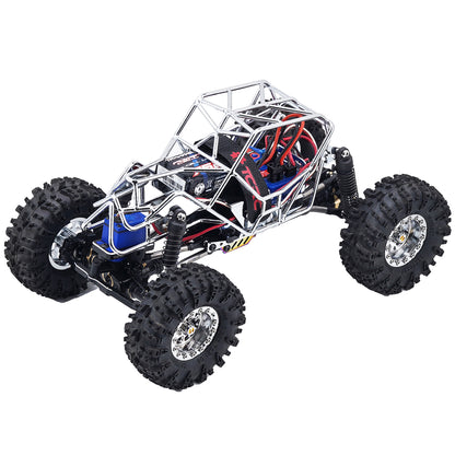 CRC Metal Roll Cage Body Shell with Aluminum LED Lamp Holder for 1/18 TRX4M Defender Bronco Crawler Truck