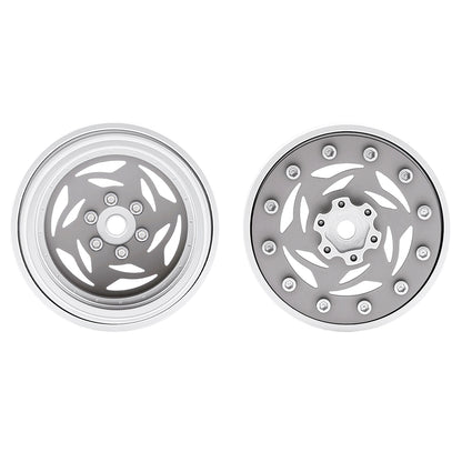 TCRC 4PCS Grade 5 Titanium Wheel Face Aluminum 1.3 Inch Wheels Hubs