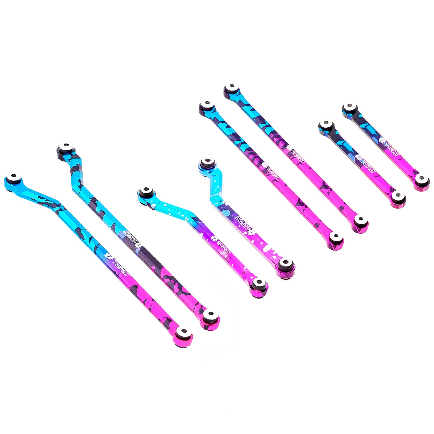 TCRC Splash Anodizing Aluminum High Clearance Chassis Links Set for 1/24 RC Crawler Car