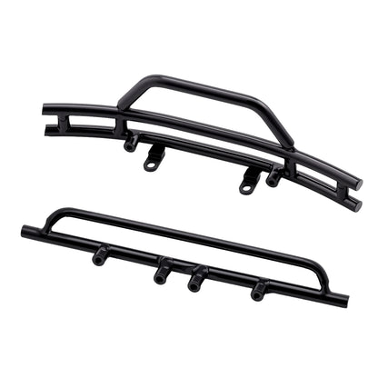 TCRC Metal Front and Rear Bumpers Set for 1/18 TRX4M F-150 High Trail Crawler Truck Upgrade