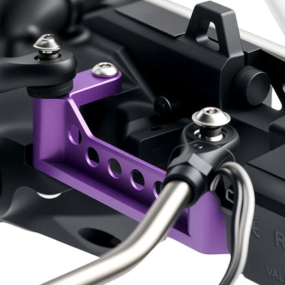 TCRC Aluminum Front Axle Tie Rod Bracket Seat Pull Rod Base for Axial 1/8 AXP8 Gilamon Trail Buggy