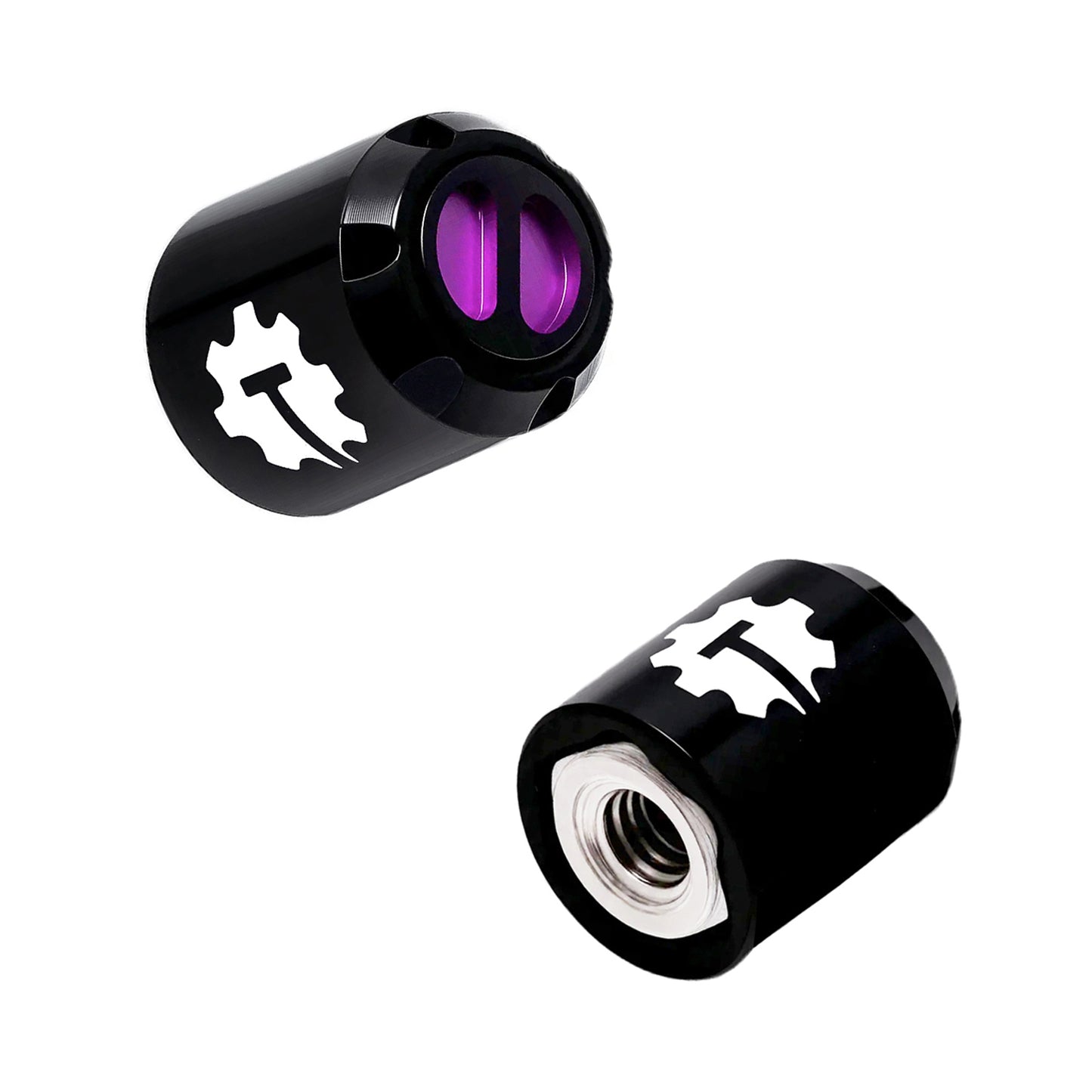 TCRC 4PCS Aluminum M2.5 Wheels Center Caps Lock Nuts