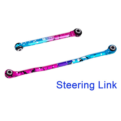 TCRC 10PCS Splash Anodizing Aluminum High Clearance Chassis Links and Steering Links set for HPI Venture18 Upgrade