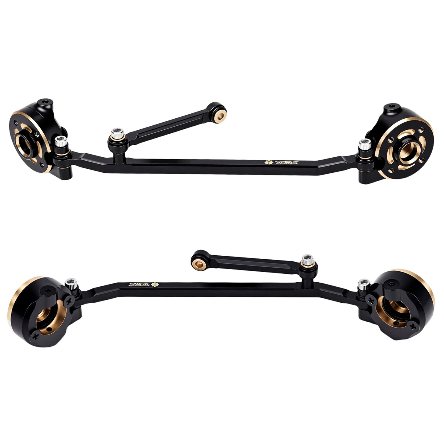 TCRC Brass Front Steering Knuckles w/ Adjustable Steering Block Weights&Steering link 19g/set for Redcat Ascent-32 1/32 RC Crawler Car
