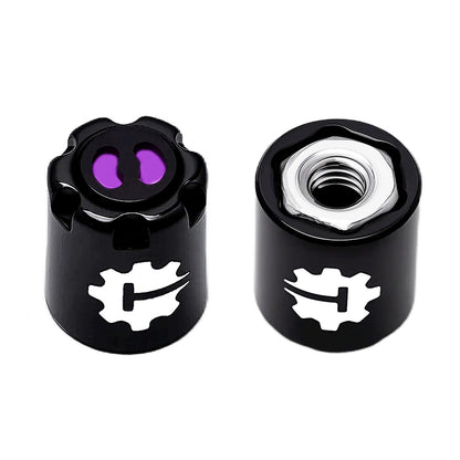 TCRC 4PCS Aluminum M2 Wheels Center Caps Lock Nuts