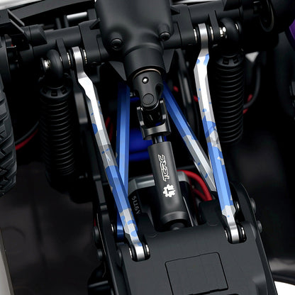 TCRC Splash Anodizing Aluminum High Clearance Chassis Links Set for 1/18 TRX4M F-150 High Trail Crawler Truck