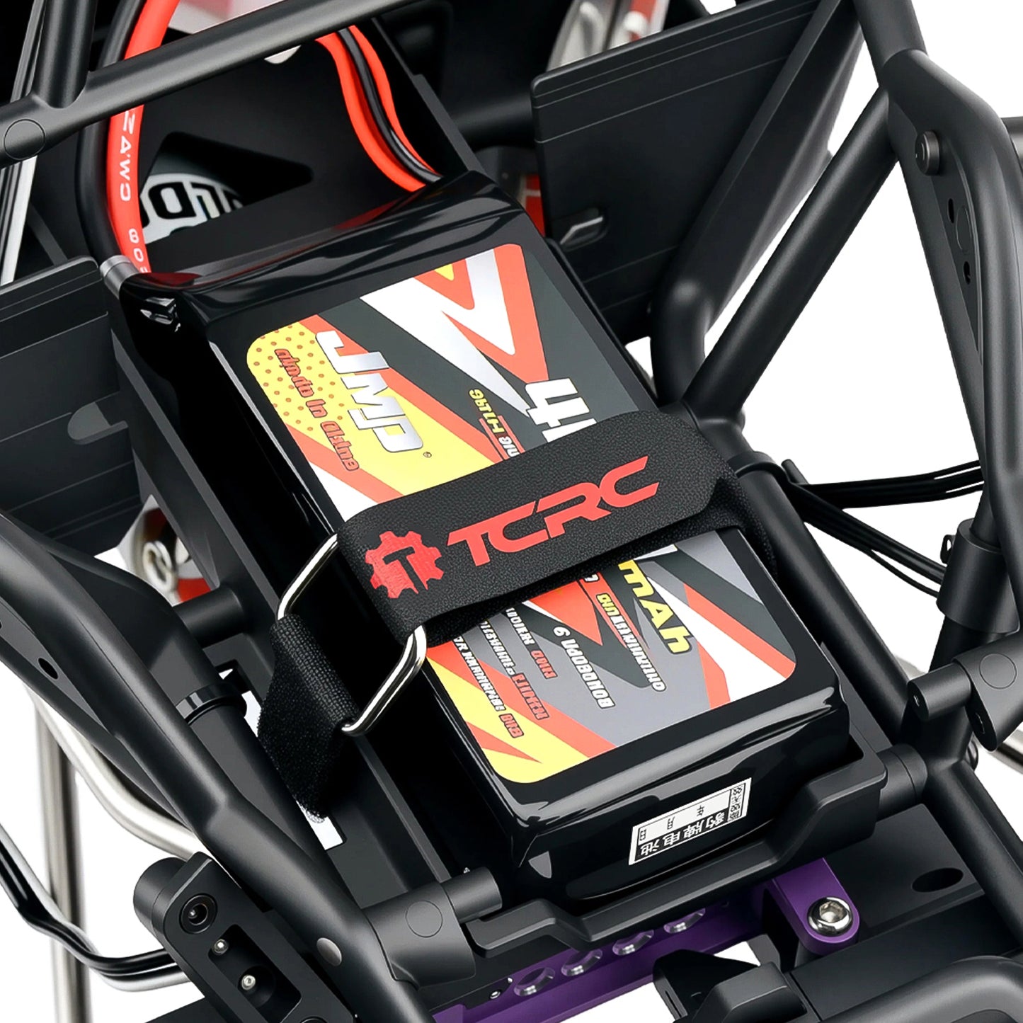TCRC 5PCS Nylon RC Battery Straps Reusable Cable Straps Adjustable Cinch Straps