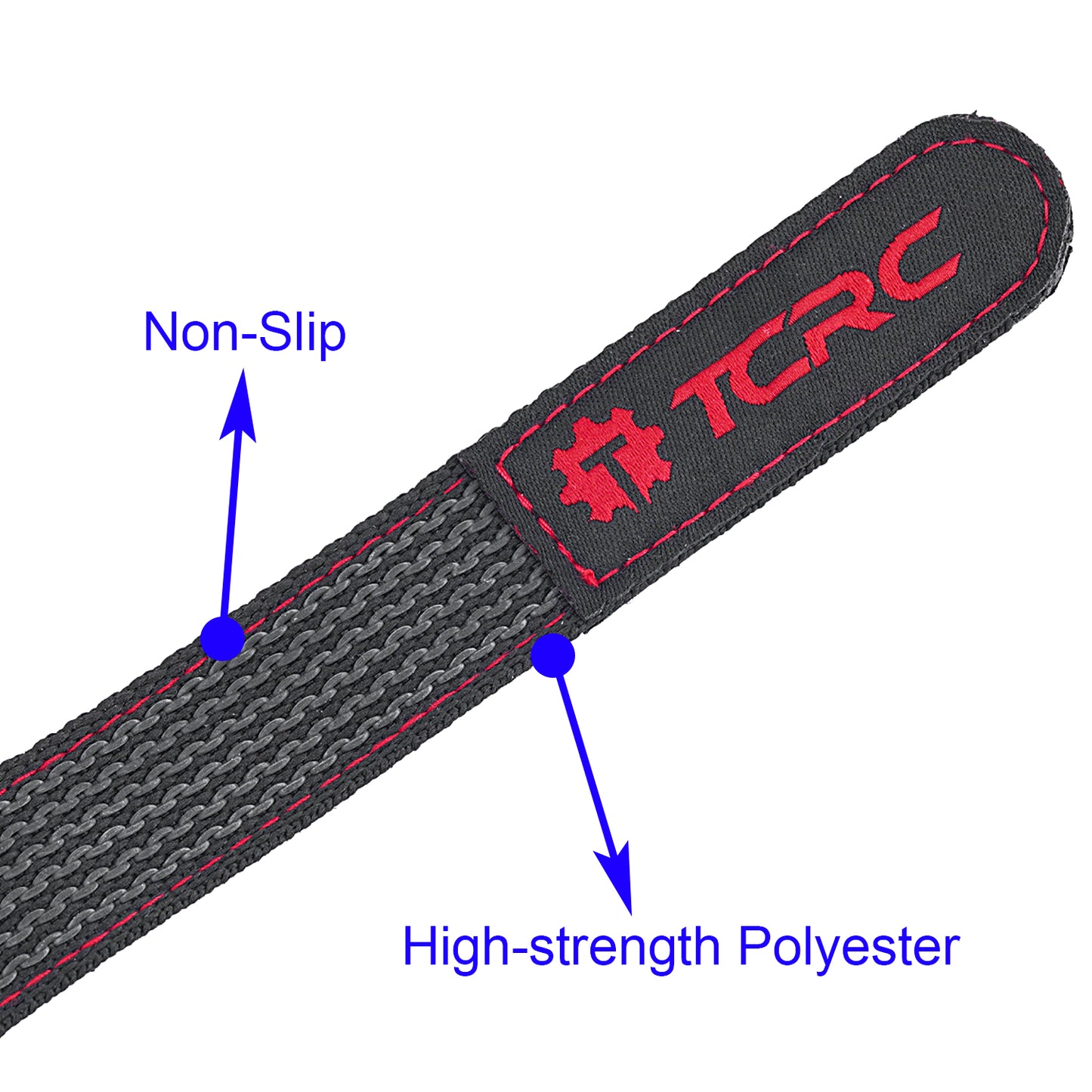 TCRC 2PCS 20x300MM Non-Slip RC Battery Straps Reusable Cable Straps Adjustable Cinch Straps