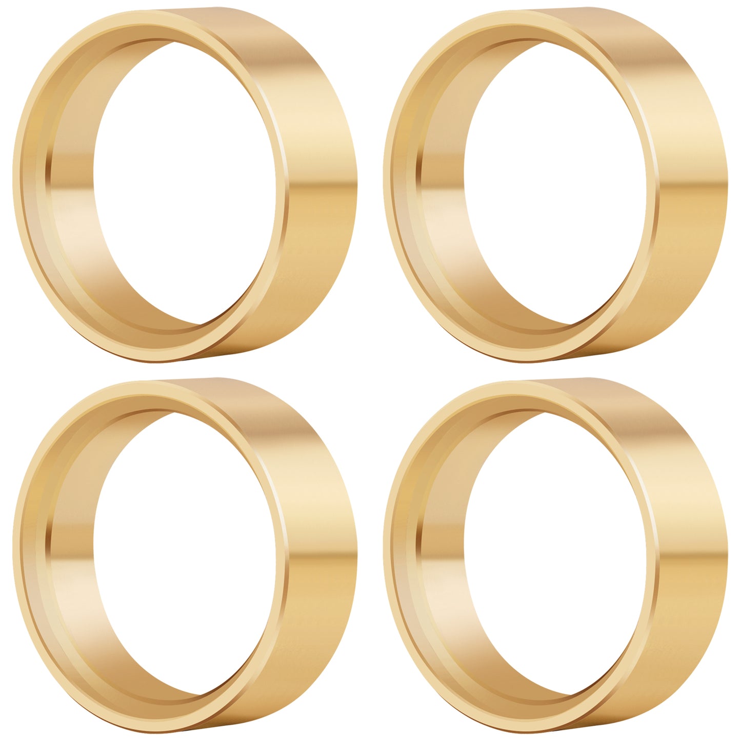 TCRC 4PCS Brass Internal Beadlock Ring Clamp Ring Fit Narrow RC 1.0inch Wheel Hubs