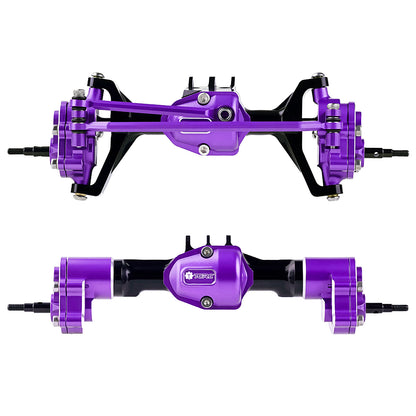 TCRC Aluminum +4mm Extended Front Rear Portal Axles Set Assembly for Redcat Ascent-18